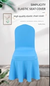 Elastik Sandalye Kılıfı - Şampanya Altın Ayaklı - 8