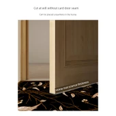 Antika Desenli Kaymaz Diatomit Çamur Giriş Kapı Paspası - Büyük Çiçek 2 - 50cm x 80cm - 3