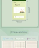 B5 Pinyin Tian Zi 10 Kafesli Alıştırma Kitabı - 10 Adet - 11