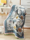 Ekstra Büyük Pamuklu Müslin Banyo Havlusu 80x160cm - Uzun Kulaklı Tavşan - 3