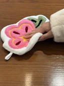 Çiçek Desenli El Havlusu - Sarı Çiçekli (Emici/Hızlı Kuruyan) - 8