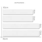 Şeffaf Merdiven Kaydırmaz Bant - 10cm * 61cm/15 Adet + Rulo - 6