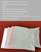 Güzellik Salonu Yatak Örtüsü Seti - Beyaz - Yatak Örtüsü + Kirli Yorgan Kılıfı + Delikli Havlu thumbnail 7