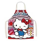 Sevimli Kedi Desenli Çocuk Mutfak Önlüğü HK-(7) 45x56cm - Kalın Pamuklu thumbnail 1
