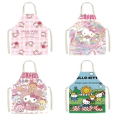 Sevimli Kedi Desenli Çocuk Mutfak Önlüğü HK-(7) 45x56cm - Kalın Pamuklu thumbnail 4