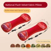Elektrikli Isıtmalı 8 Aromalı Pelin Otu Boyun Yastığı - Kristal Kadife Ulusal Allık thumbnail 1