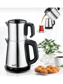 Hook Inox Paslanmaz Çelik Çay Makinesi Su Isıtıcı Çaycı Elektrikli Çaydanlık - 1