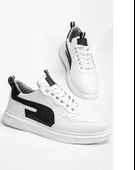 Erkek Beyaz Garantili Günlük Rahat Dikişli Hafif Taban Yürüyüş Garantili Spor Ayakkabı POMAS-5219 thumbnail 5