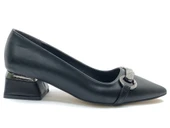 Mehtap Taş Toka Detaylı Kısa Topuklu Kadın Babet Ayakkabı thumbnail 2