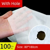 Delikli Tek Kullanımlık Yatak Örtüsü - 80*180cm Beyaz - 100 Adet - 1