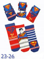Superman Desenli Erkek Çocuk Çorabı  BT-0288 - 5