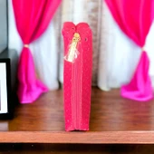 lancome fuşya kzmetik-Makyaj-Çantası -gnişlik-21-Derinlik-12-cm VİNTAGE - 2