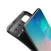 Samsung Galaxy S20 Plus Karbon Desenli Negro Silikon Kılıf thumbnail 5