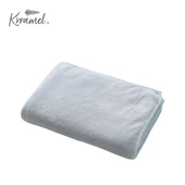 Deniz Yosunu Kadife Unutma Beni Çiçeği Desenli Banyo Havlusu - 1