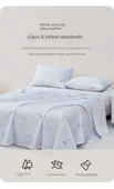 Antibakteriyel Pamuklu Çocuk Yatak Çarşafı - Küçük Deniz Balinası - 160cm × 230cm - 10