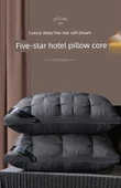 Otel Kalitesinde Uyku Yastığı - Mavi Alçak Yastık (3cm) - 3