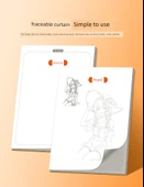 Q Versiyon Karakter Çizim Kitabı A4 - Çizgi Film Versiyonu-Figür Baskı + Çin Antik Stil Baskı - 9