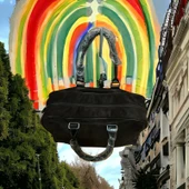 carolina herrera Unısex Hostes Valiz Seyahat Tatil Spor El-çantası-genişlik-42-derinlik-27-cm - 3