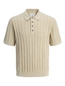 Jack Jones Lamason Knıt Oversize Fit Triko Polo Yaka Erkek Tişört 12277518 - 1