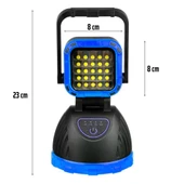 Powermaster PM-8033B 6 Modlu EL Feneri Ve Işıldak Acil Durum Lambası 25 Cob Ledli Solar Şarjlı - 4