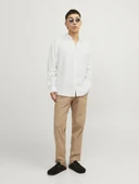 Jack Jones Blalawrence Relax Fit Keten Erkek Gömlek 12273907 - 3