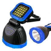 Powermaster PM-8033B 6 Modlu EL Feneri Ve Işıldak Acil Durum Lambası 25 Cob Ledli Solar Şarjlı - 1