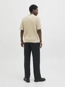 Jack Jones Lamason Knıt Oversize Fit Triko Polo Yaka Erkek Tişört 12277518 - 6