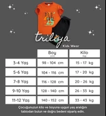 Triliya Pamuklu Unisex Çocuk Kapri Takımı (Cepli & Kordonlu, 3-12 Yaş) TRL-36 - 5