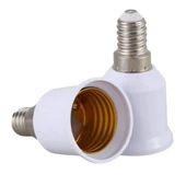 Ayt Ledx DY-106 Abs E14 Duyu E27 Duy Çevirici Dönüştürücü Aparat - 1