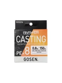 Gosen Answer Casting PE 8 Örgü İp Misina 150mt Fine Silver Color thumbnail 2