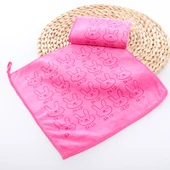 Mutfak Temizlik Bezi - Tavşan Desenli Pembe - 30x30cm - 10'lu Paket - 1
