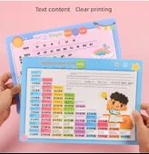 Çocuklar için Matematik ve Pinyin Flash Kartları - Çarpım Tablosu + Çıkarma Tablosu + Toplama Tablosu + Çince Pinyin Alfabesi Tablosu - 8