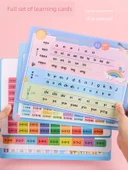Çocuklar için Matematik ve Pinyin Flash Kartları - Çarpım Tablosu + Çıkarma Tablosu + Toplama Tablosu + Çince Pinyin Alfabesi Tablosu - 2