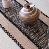 Retro Ahşap Desenli Dantel Masa Örtüsü - 34cm En - Karışık Renkli - 34x160cm - 4