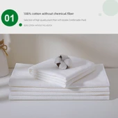 Otel Tipi Tek Kullanımlık Havlu Seti - Kalınlaştırılmış [1 El Havlusu + 1 Banyo Havlusu] - 3