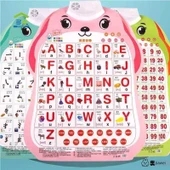 İngilizce Alfabe Sesli Duvar Tablosu - 2 Yavru: İngilizce Harfler + Pinyin - 4