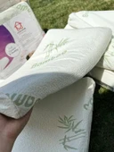 Bambu Fiber Boyun Yastığı - Yavaş Geri Tepme - Resimde Görüldüğü Gibi - 4