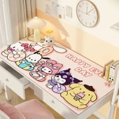 Sevimli Çizgi Film Deri Masa Pedi - ZDA Deri Yaz Partisi Sanrio 100x40cm - 1