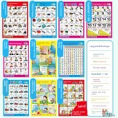 Çocuklar İçin Erken Eğitim Duvar Tablosu - J Seti 10 thumbnail 1