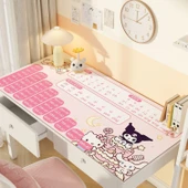 Sevimli Çizgi Film Deri Masa Pedi - ZDA Deri Pasta Sanrio Çarpım Tablosu 100x40cm - 1