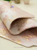 Pembe Çay Matı Tao Yao Çay Masası Uzun Pencere Çiçekli - 6