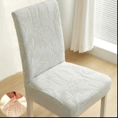Kalınlaştırılmış Universal Sandalye Kılıfı - Ouyi Pirinç Beyazı - 6