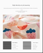 Pamuk Yastık Kılıfı 48x74 cm - Koyu Pembe (Güzel Çiçekler Çift) thumbnail 10