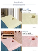 Pamuklu Güzellik Salonu Masaj Yatağı Örtüsü - Açık Mavi 50*70 cm Deliksiz - 8
