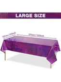 Lazer Alüminyum Folyo Masa Örtüsü - Pembe (Model 2) - 4