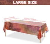 Lazer Alüminyum Folyo Masa Örtüsü - Pembe (Model 2) - 10