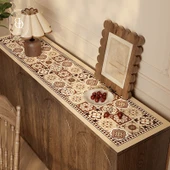 Amerikan Pastoral Stil Su Geçirmez Yağ Geçirmez Zemin Matı - Dominia - 40x140cm - 1