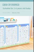 Çocuklar İçin Çince Karakter Öğrenme Duvar Tablosu - Resimli Okuma + Pinyin Tabloları [5] - 8