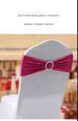 Polyester Sandalye Fiyonk Bağlantısı - 35x14cm Göl Mavisi - 8
