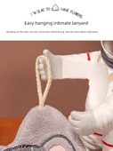 Sevimli Yavru Kedi Desenli El Havlusu - Haki, Gri ve Beyaz 3'lü Paket - 6